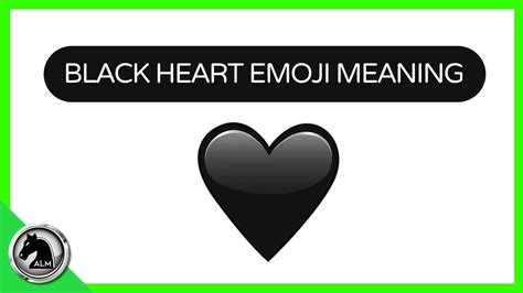 🖤 Black Heart Emoji Meaning 🖤 Heart Emoji Meanings Youtube