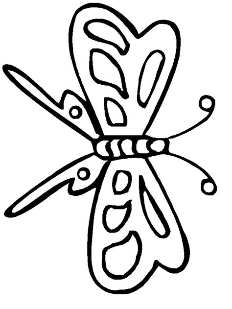 Printable Animal Coloring Pages Butterfly