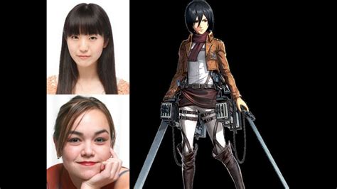 Mikasa ackerman is the female protagonist of the series, the adopted sister of eren jaeger and the best friend of armin arlert. Anime Voice Comparison- Mikasa Ackerman (Attack on Titan ...