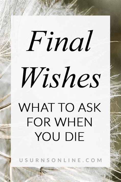 Last Wishes What To Ask For When You Die Urns Online