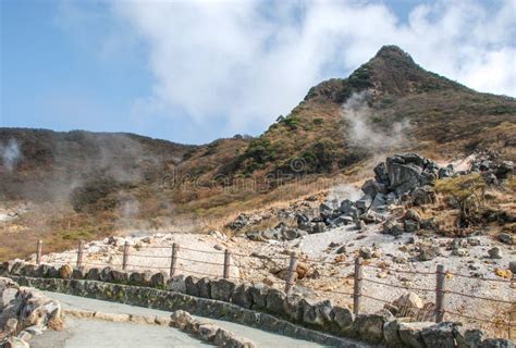 Owakudani Valley In Hakone Japan Stock Photo Image Of Hill Tourism