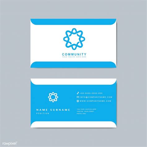 A good logo is essential for any brand or business. Business card sample design template | free image by rawpixel.com / Aew | Business cards, Vector ...