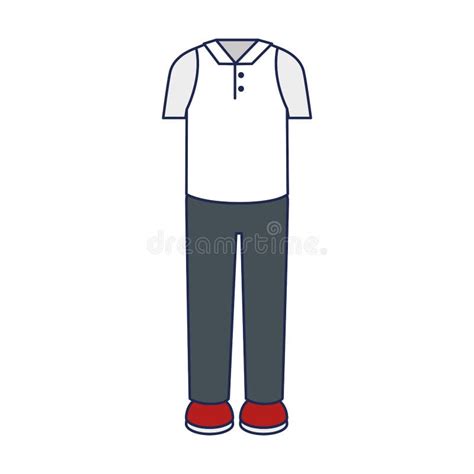 Man Dress Casual Icon Stock Vector Illustration Of Garment 88541511