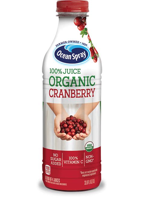 100 Juice Organic Cranberry Ocean Spray