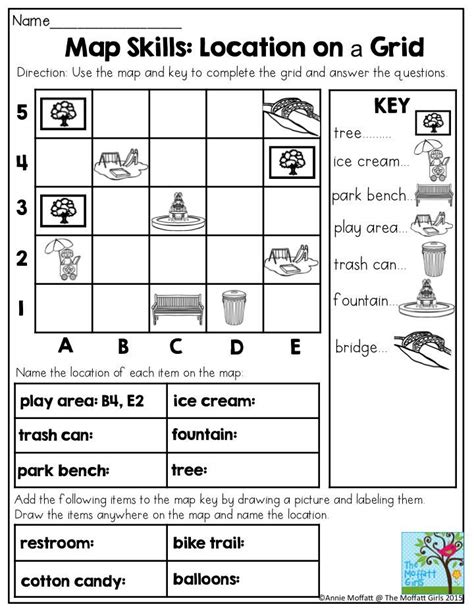 2nd Grade Map Skills Worksheets Map Skills Worksheets Map Skills
