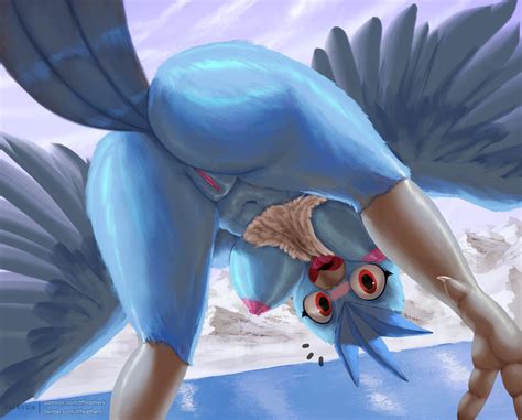 Rule 34 1girls 2019 Anthro Anthrofied Articuno Ass Avian Beak Blue Feathers Blush Breasts