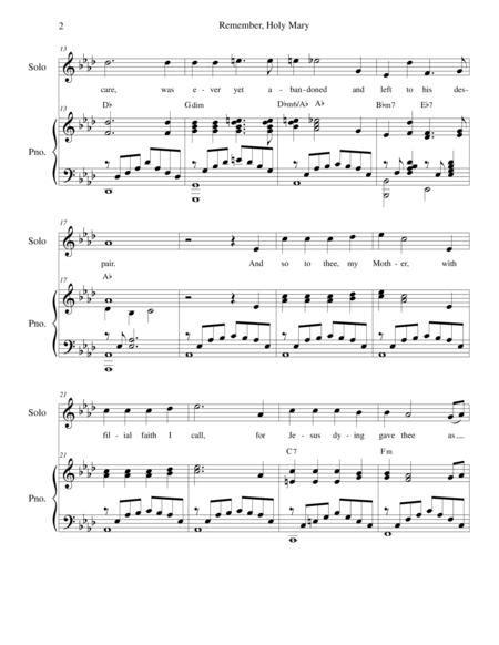 Remember Holy Mary By Stephen Decesare Digital Sheet Music For Sheet