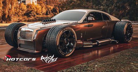 Exclusive This Crazy Chopped Up Rolls Royce Hot Rod Render Is Absolute