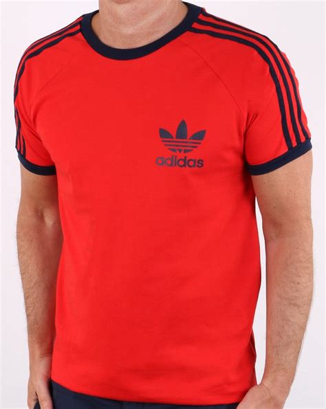 Welcome to classic football shirts home of classic rare retro vintage football shirts from your soccer teams history. Adidas Originals Retro 3 Stripes T-shirt Red | 80s casual ...