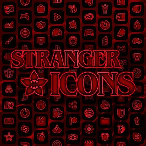 Stranger Icons Iphone Ios And Android Icon Pack Inspired By Stranger