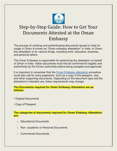 Ppt Step By Step Guide How To Get Your Documents Attested At The Oman