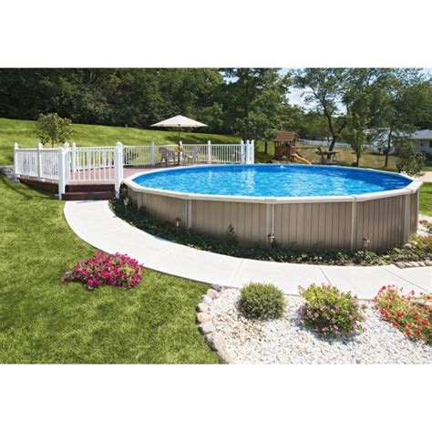 Alternatives to backyard inground pools. Semi Inground Pool | Building a pool, Swimming pools ...
