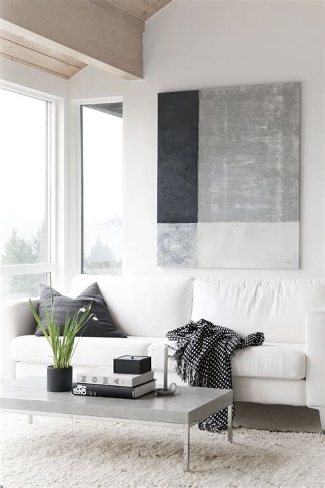 Black And White Living Room