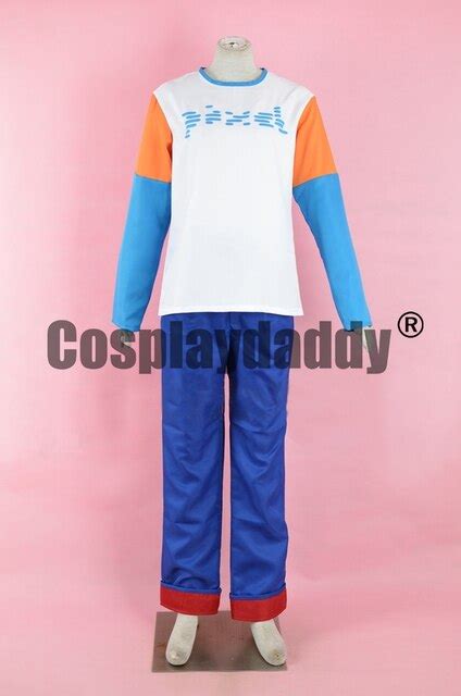 Lazytown Pixel Goggi Mega Clothes Outfit Animation Cosplay Costume F006