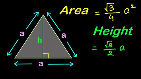 Heron's formula is one of the most elegant solutions to finding the area of a triangle that doesn't contain a. Find Area and Height of an Equilateral Triangle ...