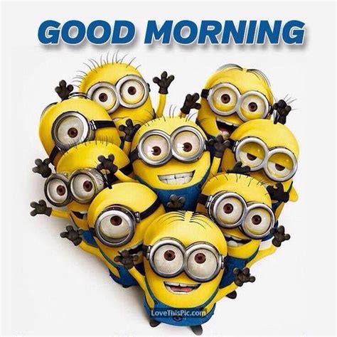 Good Morning Heart Minions Pictures Photos And Images For Facebook