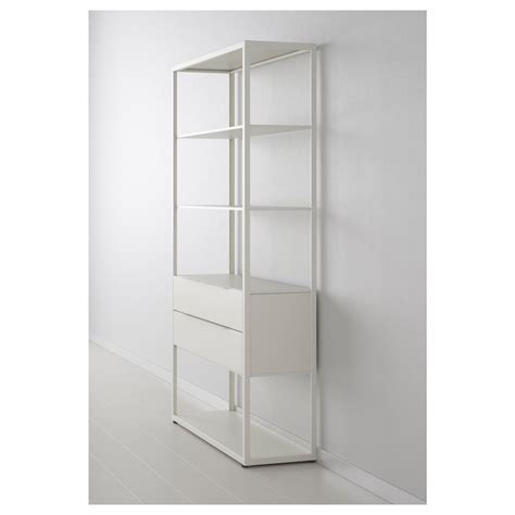 FjÄlkinge Shelf Unit With Drawers White 46 12x13 34x76 Shop Today