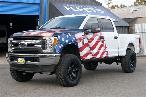 American Flag And Eagle Truck Wrap