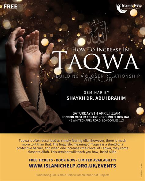 How To Increase In Taqwa Events Calendar