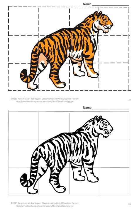 Zoo Animal Puzzles Cut And Paste Cut And Paste Download Now Etsy