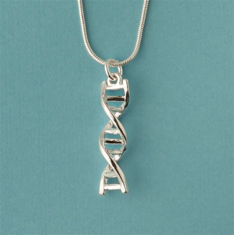 The Official I Love Science Store Dna Pendant Dna Necklace Silver
