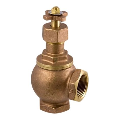 Aqualine Angle Valve Brass 34 In Fipt With Cross Handle Valves