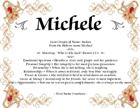 Michele Name Meaning First Name Creations Names With Meaning Names