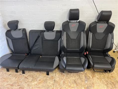 FORD FOCUS MK3 St Recaro Full Set Of Genuine Half Leather Seats 395 00