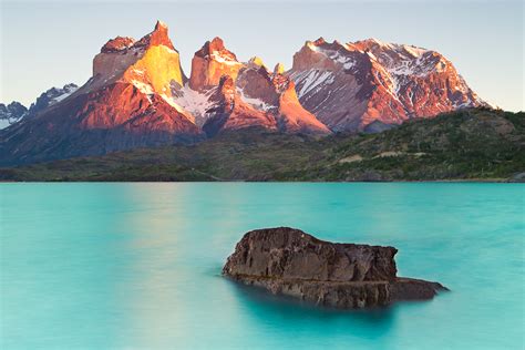 Sunrise Over Cuernos Del Paine Patagonia Colby Brown Photography