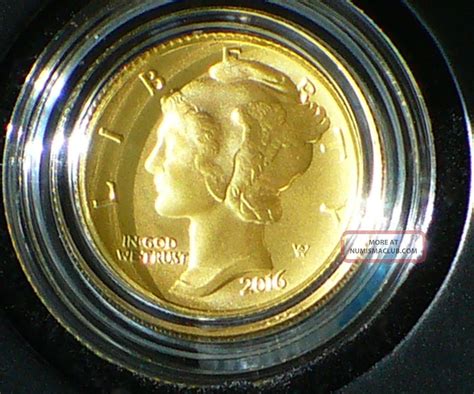 2016 Mercury Gold Dime 110 Oz Pure Gold Centennial Hottest Coin Of The