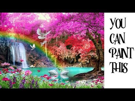 There is a great cafe, utopia cafe at the waterfall which is a 15 min beautiful walk. Step by step Rainbow Magical Fantasy Waterfall Acrylic ...