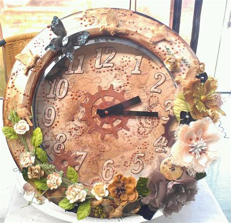Altered Clock Clock Arts And Crafts Wall Clock