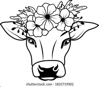 Cows Flower Crown Images Stock Photos Vectors Shutterstock