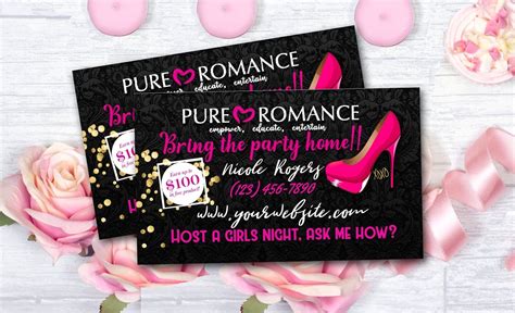 Pure Romance Business Card Design Pure Romance Direct Sales Etsy