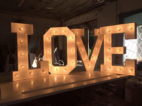 Light Up Letters Light Up Signs Large Letters Wooden Letters Sign