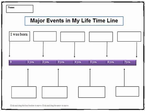 10 Year Timeline Template Make Up Your Own Using The Past Simple