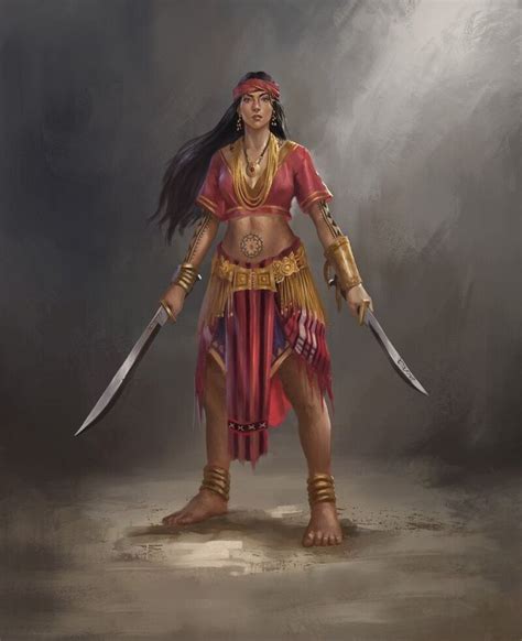 Tribal Warrior Warrior Girl Fantasy Warrior Warrior Princess