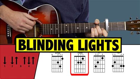 The Weeknd Blinding Lights Easy Guitar Tutorial Chords Acordes