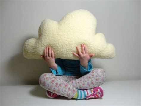 Fluffy Cloud Pillow Cushion Cream Colour Faux By Claireoncloud9