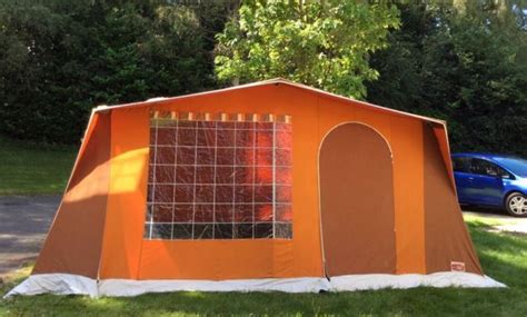 Original Vintage 1970s André Jamet Orangebrown Frame Tent In Excellent