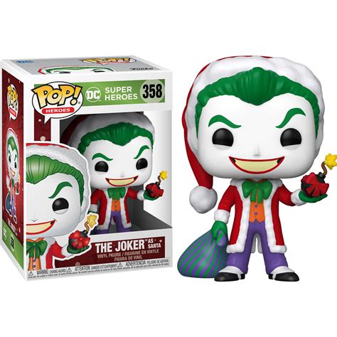 Figurine Dc Comics Funko Pop Dc Holiday The Joker As Santa 9cm Funko