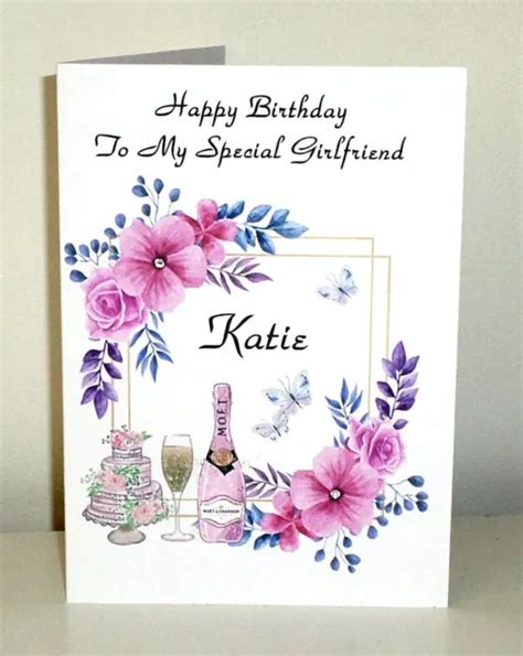 handmade personalised birthday card girlfriend wife fiancee daughter niece 3 19 picclick