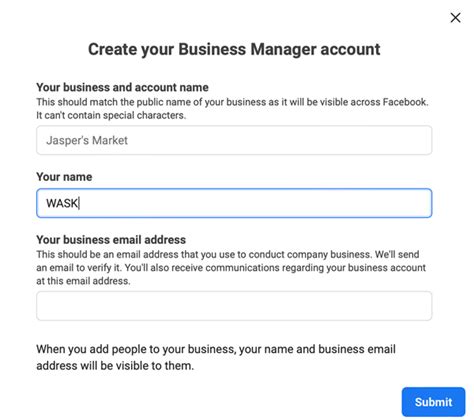How To Create A Facebook Business Manager Account Wask