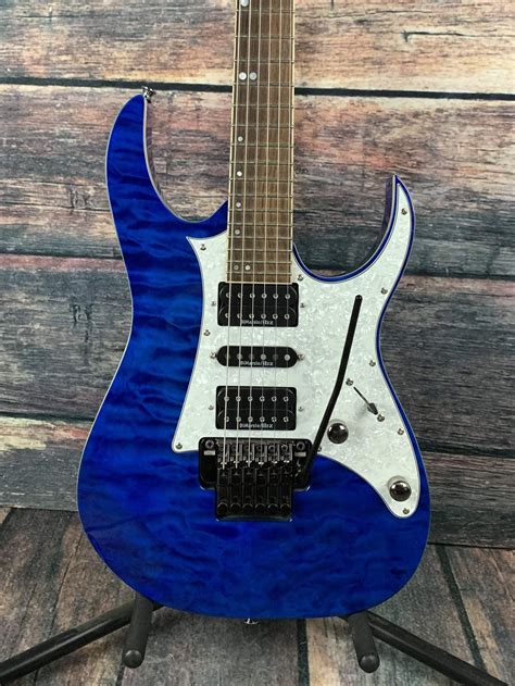 Used Ibanez Premium Rg950qm Hsh Electric Guitar Cobalt Blue