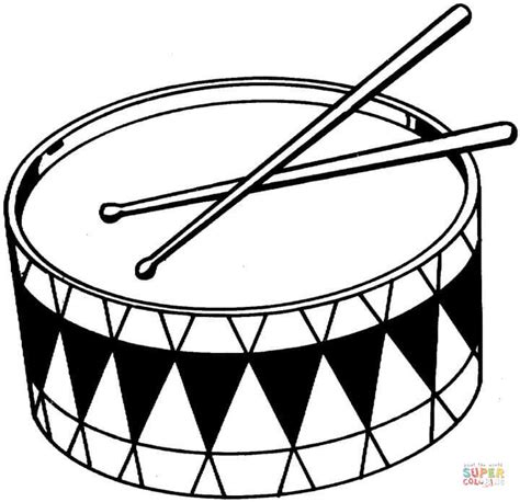 You know drums by coloring buddy mike. Drums coloring page | Free Printable Coloring Pages