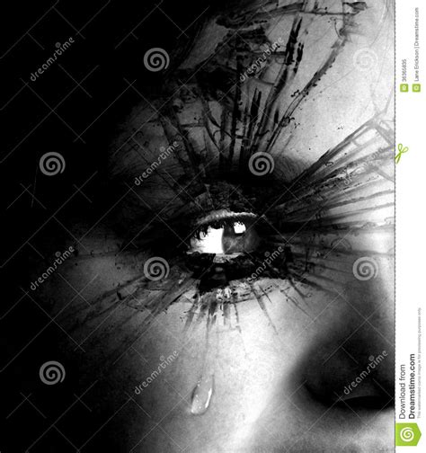Girl Crying With Tear And Textured Eyelashes Stock Image Image Of
