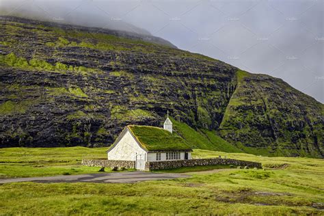 Denmark is a country in scandinavia. Village church in Saksun, Faroe Islands, Denmark | High ...