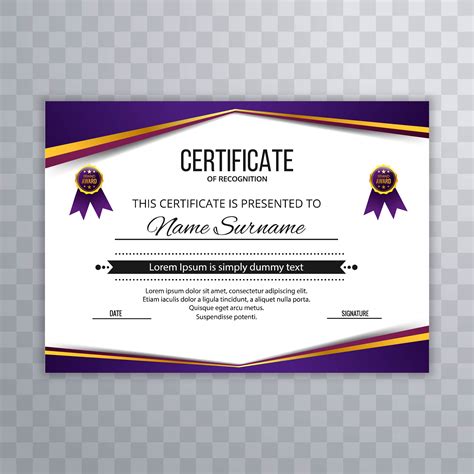 Abstract Certificate Premium Awards Diploma Template Design 340717