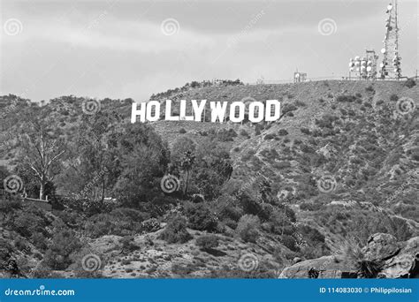 Hollywood Signworld Famous Landmark Editorial Image Image Of