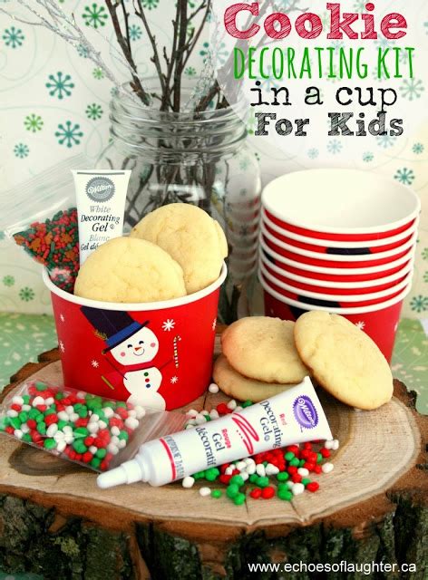 Easy diy decorating christmas cookies. Christmas Cookie Decorating Kit In A Cup for Kids - Echoes ...